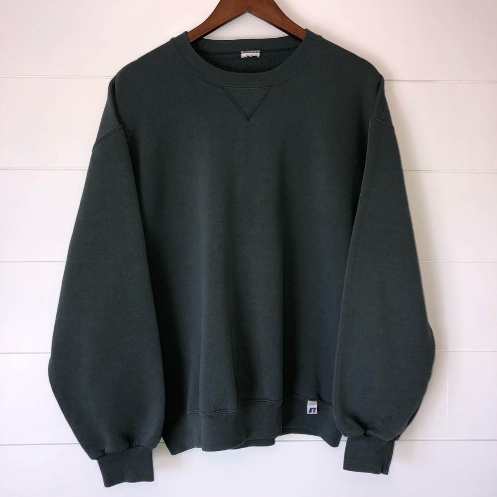 Russell Athletic Dark Green Crewneck Sweater